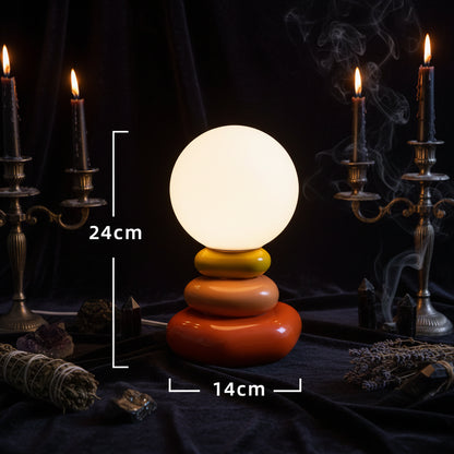 Zen Stacked Stone Lamp - Sorceress Sanctuary Gray / USB Dimming Three Colors-Blue / USB Dimming Three Colors-Orange / USB Dimming Three Colors-Blue / USB Monochrome Warm Light-Gray / USB Monochrome Warm Light