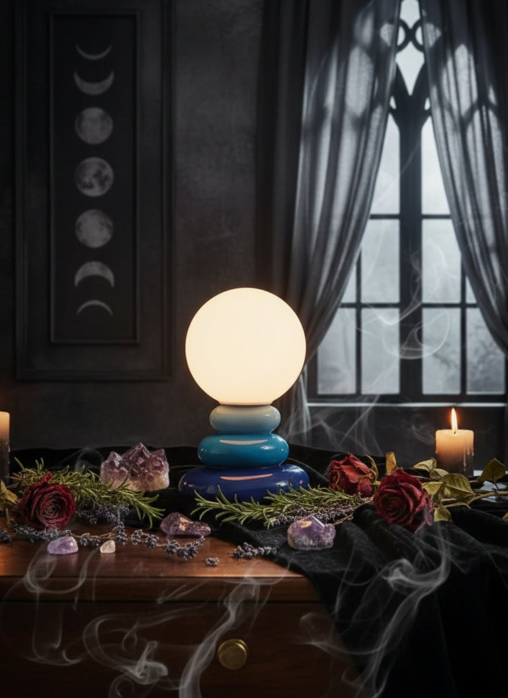 Zen Stacked Stone Lamp - Sorceress Sanctuary Gray / USB Dimming Three Colors-Blue / USB Dimming Three Colors-Orange / USB Dimming Three Colors-Blue / USB Monochrome Warm Light-Gray / USB Monochrome Warm Light