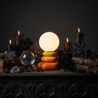 Zen Stacked Stone Lamp - Sorceress Sanctuary Gray / USB Dimming Three Colors-Blue / USB Dimming Three Colors-Orange / USB Dimming Three Colors-Blue / USB Monochrome Warm Light-Gray / USB Monochrome Warm Light