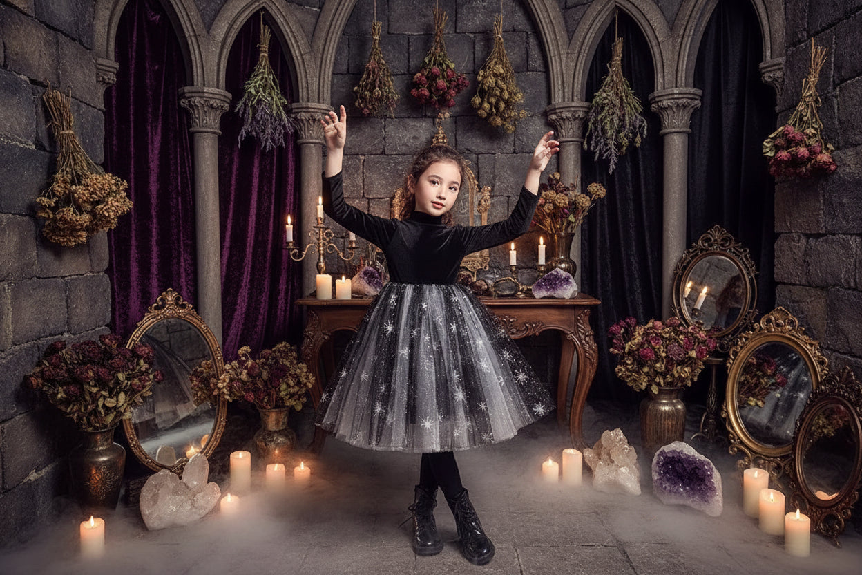 Star Fairy Dress - Sorceress Sanctuary Black / 100-Black / 110-Black / 120-Black / 130-Black / 140