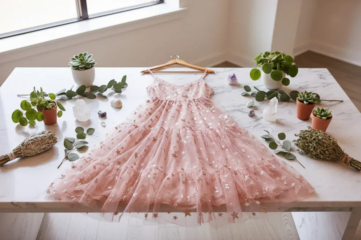 Star Fairy Dress - Sorceress Sanctuary black / L-Apricot / M-blue / M-Pink / M-blue / L