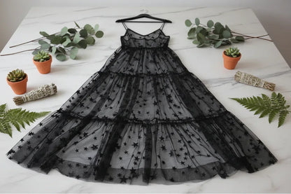 Star Fairy Dress - Sorceress Sanctuary black / L-Apricot / M-blue / M-Pink / M-blue / L