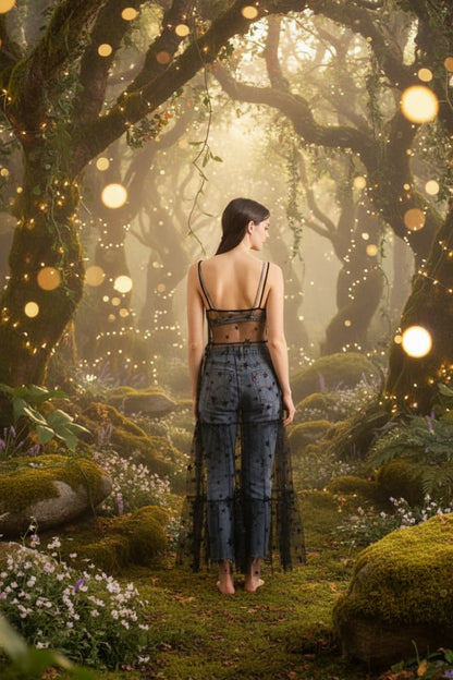 Star Fairy Dress - Sorceress Sanctuary black / L-Apricot / M-blue / M-Pink / M-blue / L