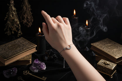 Star & Moon Bracelet - Sorceress Sanctuary Silver