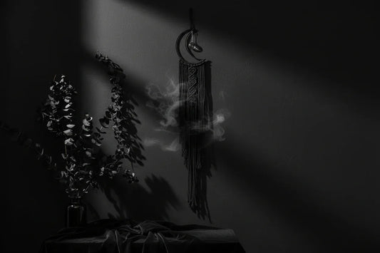 Star & Moon Dream Catcher - Sorceress Sanctuary Black star-Black moon