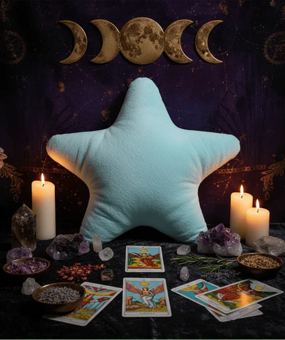 Star Plush Pillow - Sorceress Sanctuary Blue / 18 cm-Blue / 40 cm-Blue / 80 cm-Milky White / 18 cm-Milky White / 40 cm