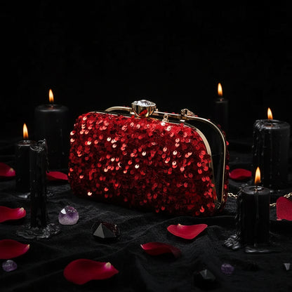 Fashion Sequined Evening Clutch Bags for Women Sorceress Sanctuary
