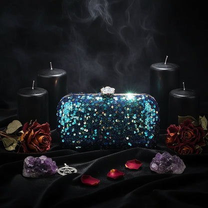 Fashion Sequined Evening Clutch Bags for Women Sorceress Sanctuary