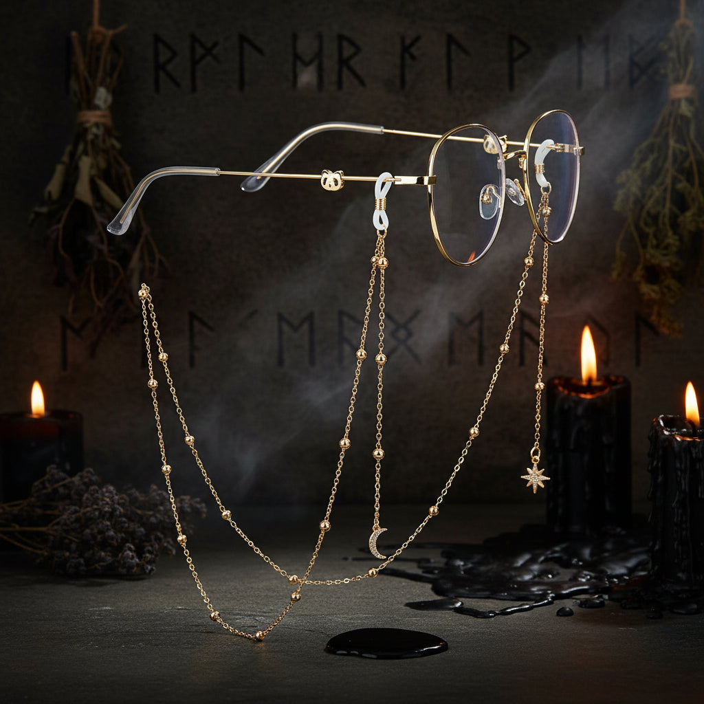 Fashionable Eyewear Chain with Butterflies and Stars Sorceress Sanctuary