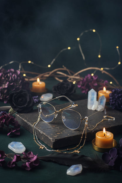 Fashionable Eyewear Chain with Butterflies and Stars Sorceress Sanctuary