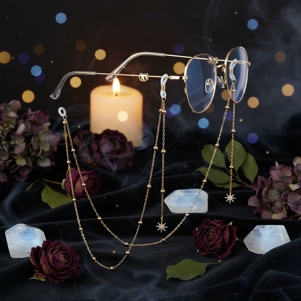 Fashionable Eyewear Chain with Butterflies and Stars Sorceress Sanctuary