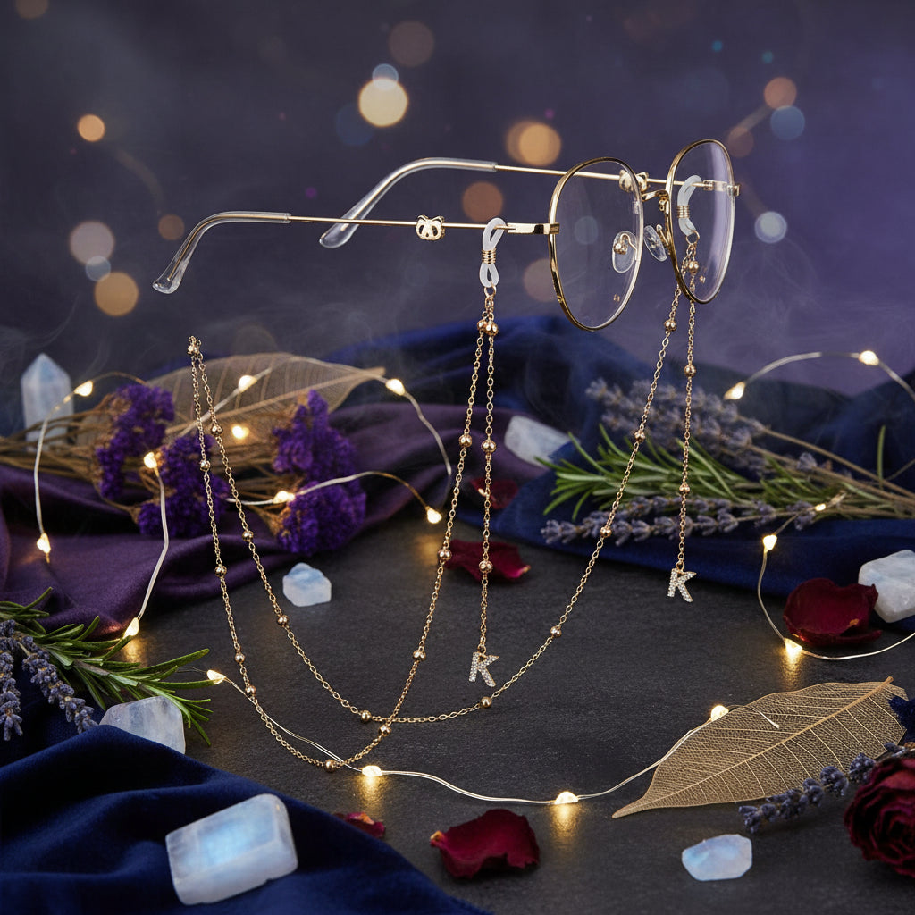 Fashionable Eyewear Chain with Butterflies and Stars Sorceress Sanctuary