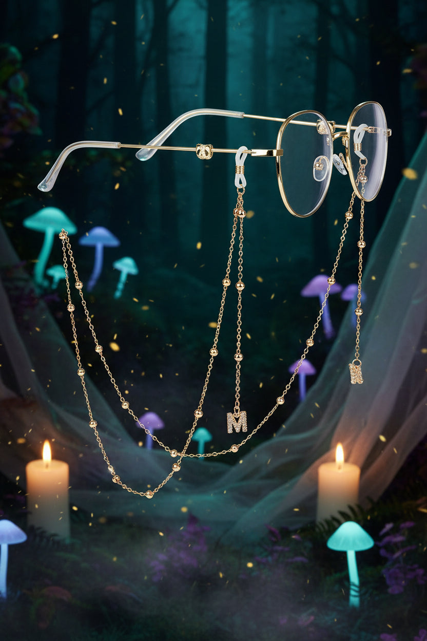Fashionable Eyewear Chain with Butterflies and Stars Sorceress Sanctuary