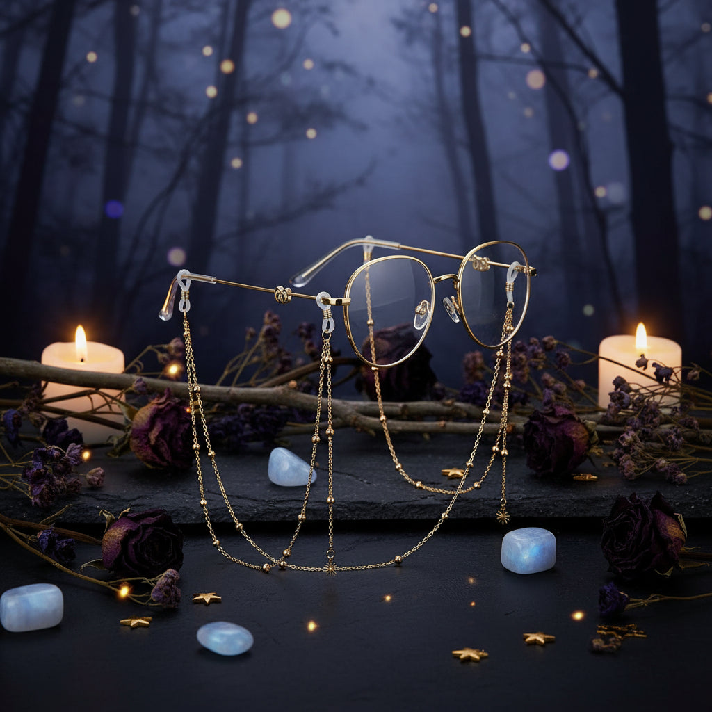 Fashionable Eyewear Chain with Butterflies and Stars Sorceress Sanctuary