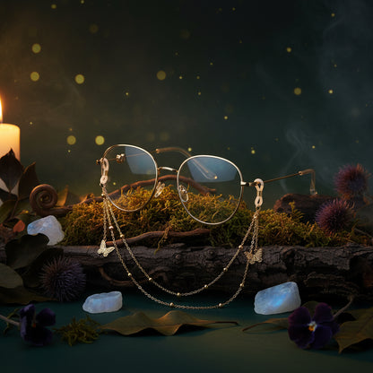 Fashionable Eyewear Chain with Butterflies and Stars Sorceress Sanctuary