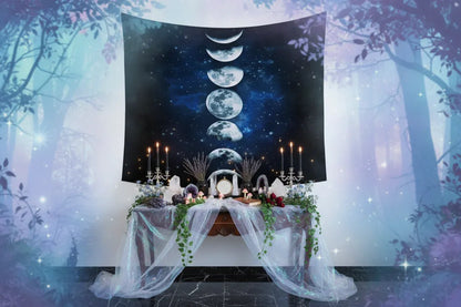 Starry Moon Tapestry - Sorceress Sanctuary 130x150cm-150x200cm