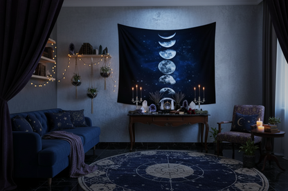 Starry Moon Tapestry - Sorceress Sanctuary 130x150cm-150x200cm