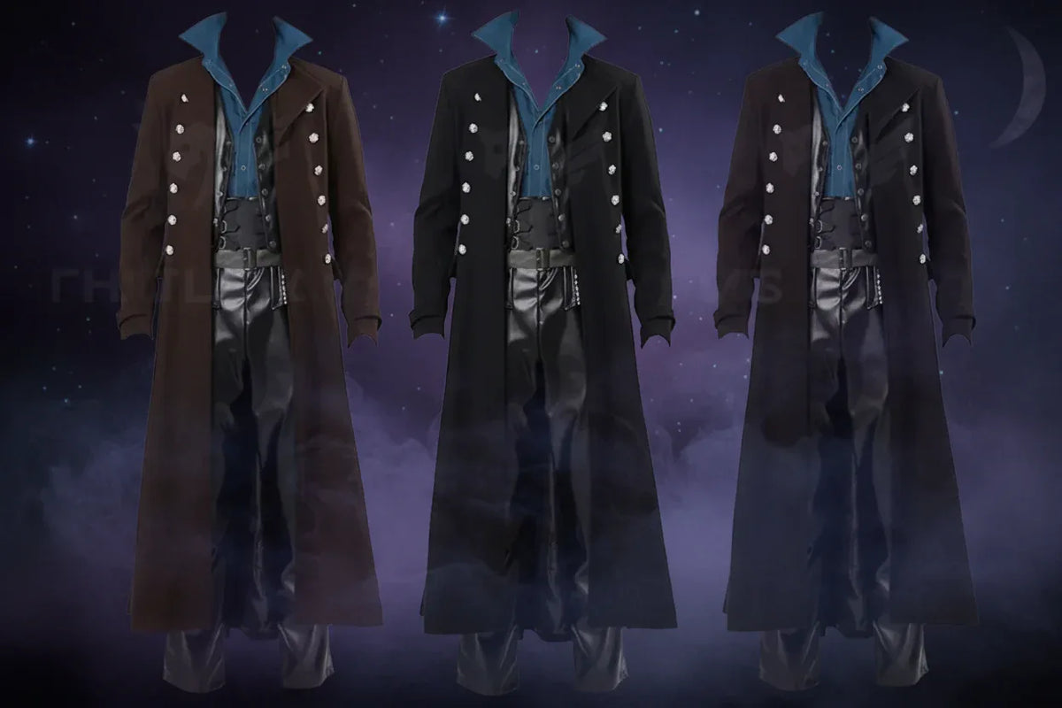Steampunk Wiccan Coat - Sorceress Sanctuary Red / S-Red / M-Red / L-Red / XL-Red / 2XL