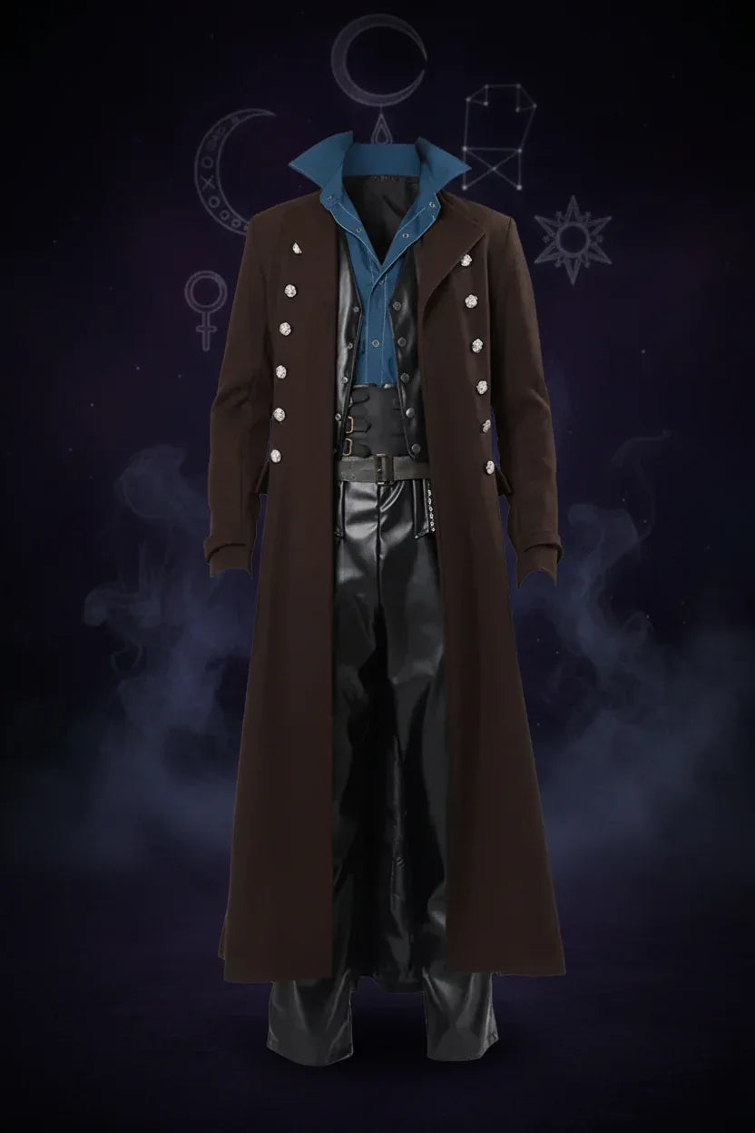 Steampunk Wiccan Coat - Sorceress Sanctuary Red / S-Red / M-Red / L-Red / XL-Red / 2XL