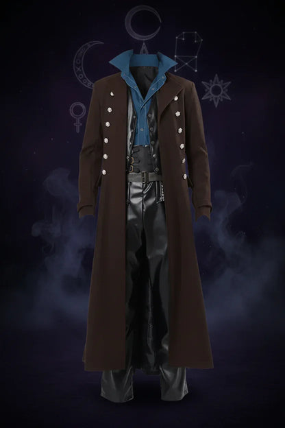 Steampunk Wiccan Coat - Sorceress Sanctuary Red / S-Red / M-Red / L-Red / XL-Red / 2XL