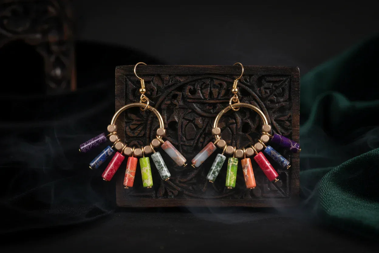 Stone Energy Earrings - Sorceress Sanctuary A