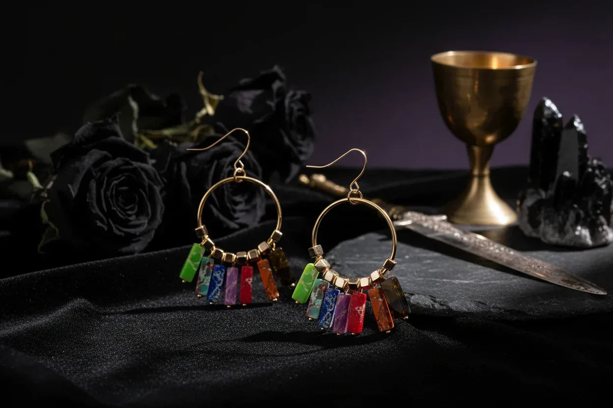 Stone Energy Earrings - Sorceress Sanctuary A