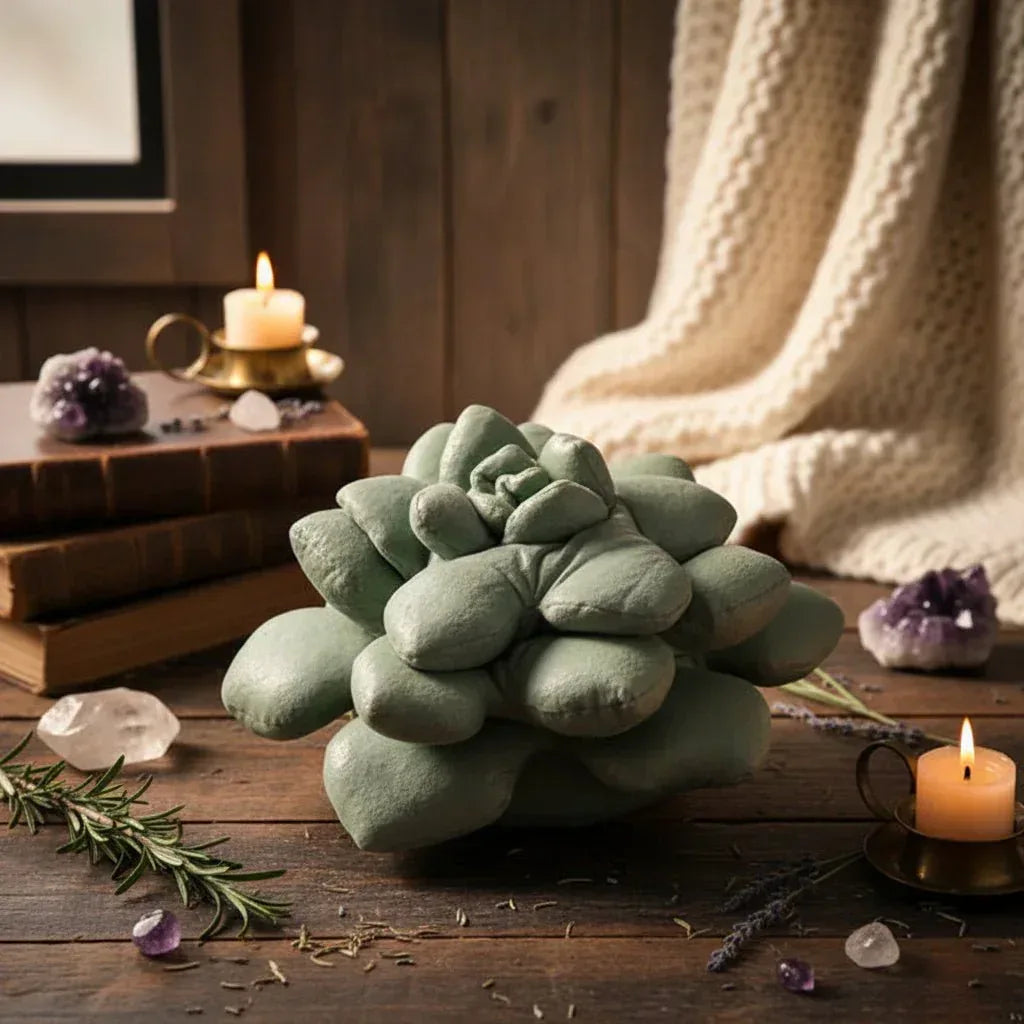Succulent Plush Pillow - Sorceress Sanctuary Dark Green / 35cm-Dark Green / 45cm-Light Green / 35cm-Tender Green / 45cm-Tie Dye / 35cm