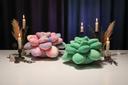 Succulent Plush Pillow - Sorceress Sanctuary Dark Green / 35cm-Dark Green / 45cm-Light Green / 35cm-Tender Green / 45cm-Tie Dye / 35cm