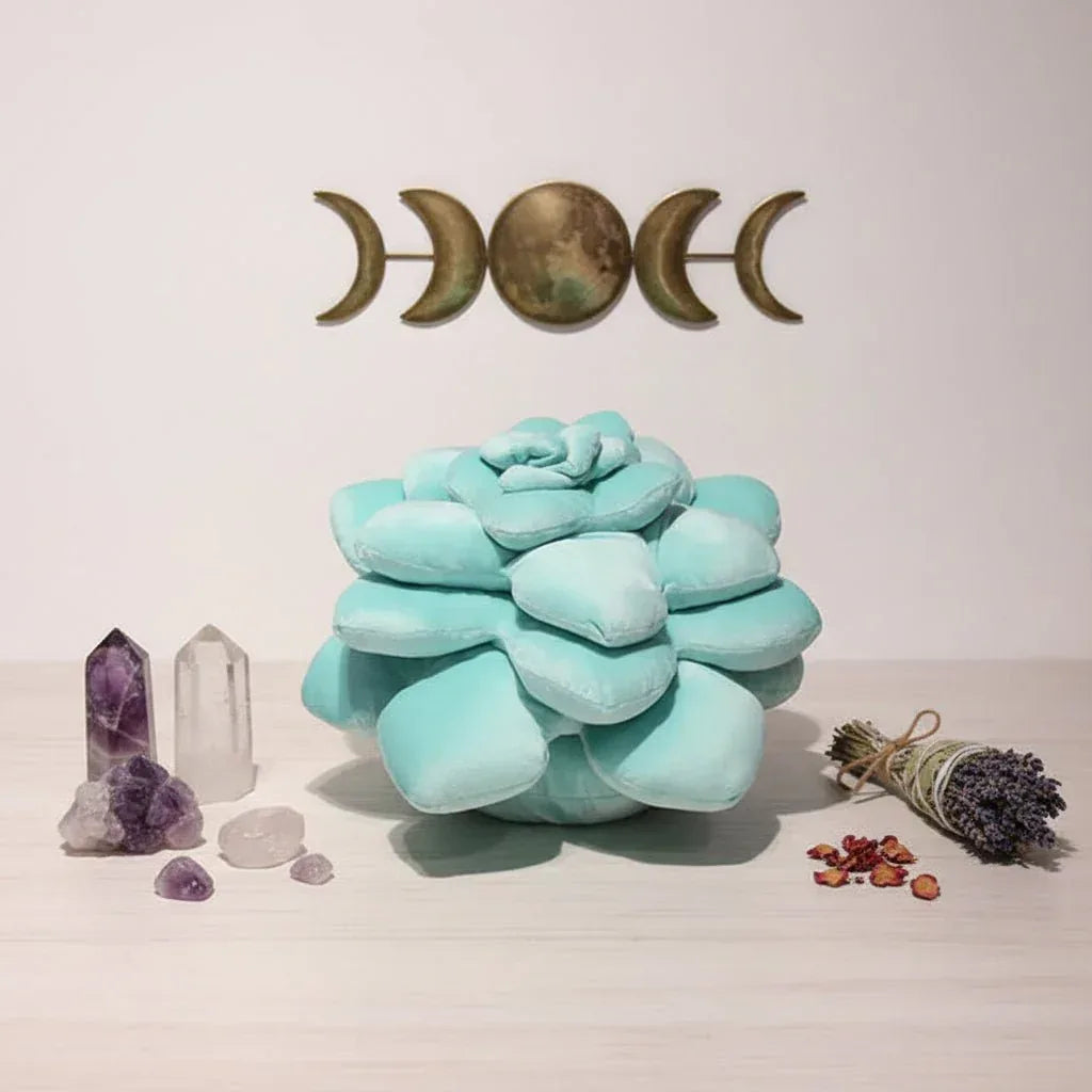 Succulent Plush Pillow - Sorceress Sanctuary Dark Green / 35cm-Dark Green / 45cm-Light Green / 35cm-Tender Green / 45cm-Tie Dye / 35cm