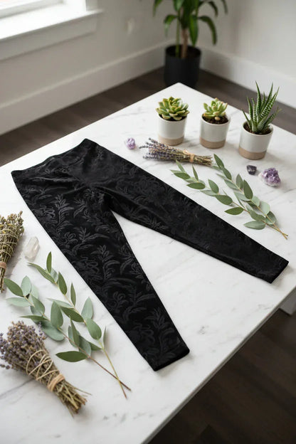 Suede Embossed Pants - Sorceress Sanctuary Black / S-Black / M-Black / L