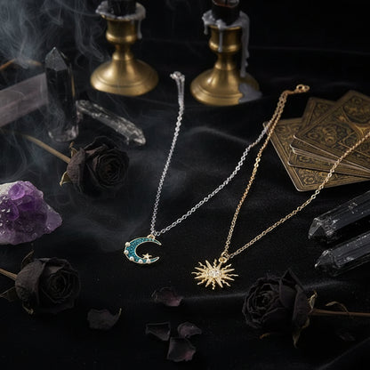 Sun & Moon Necklace - Sorceress Sanctuary Sun & Moon