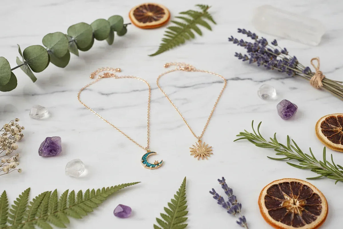 Sun & Moon Necklace - Sorceress Sanctuary Sun & Moon