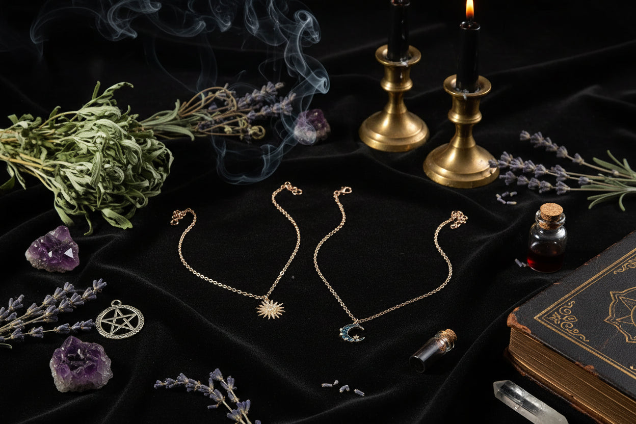 Sun & Moon Necklace - Sorceress Sanctuary Sun & Moon