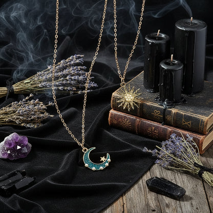 Sun & Moon Necklace - Sorceress Sanctuary Sun & Moon