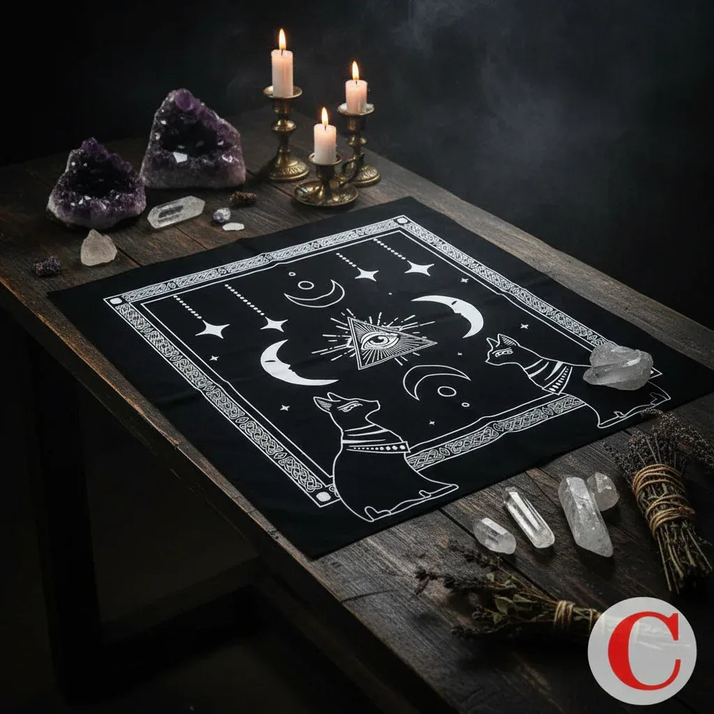 Tarot Tablecloths - Sorceress Sanctuary New O-high-grade flannel-Hot I-high-grade flannel-Hot L-high-grade flannel-Hot M-high-grade flannel-New P-high-grade flannel