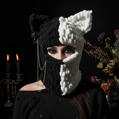 Thickened Fleece Devil Mask for Warm Travel Sorceress Sanctuary