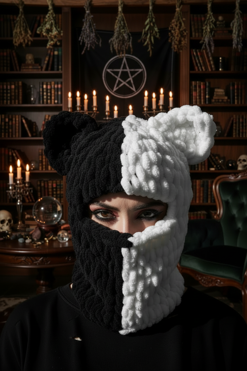 Thickened Fleece Devil Mask for Warm Travel Sorceress Sanctuary