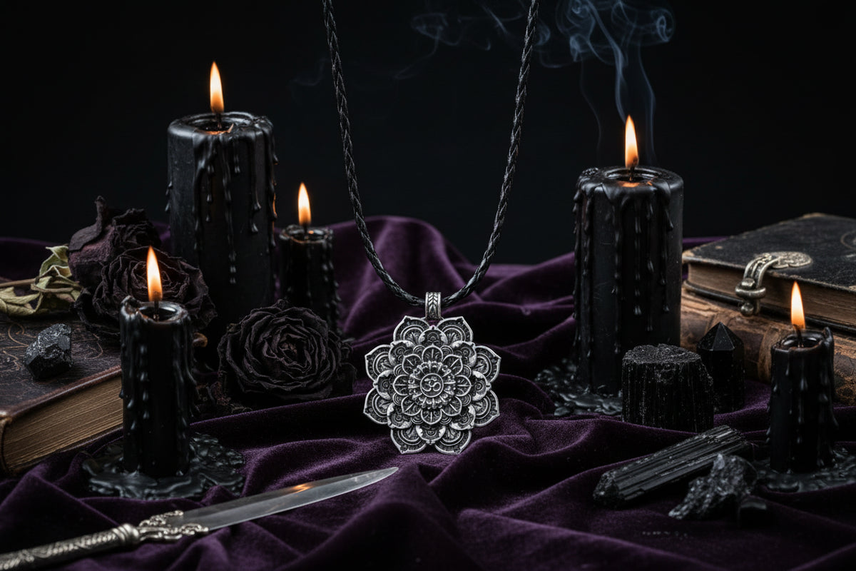 Tibetan Mandala Necklace - Sorceress Sanctuary default