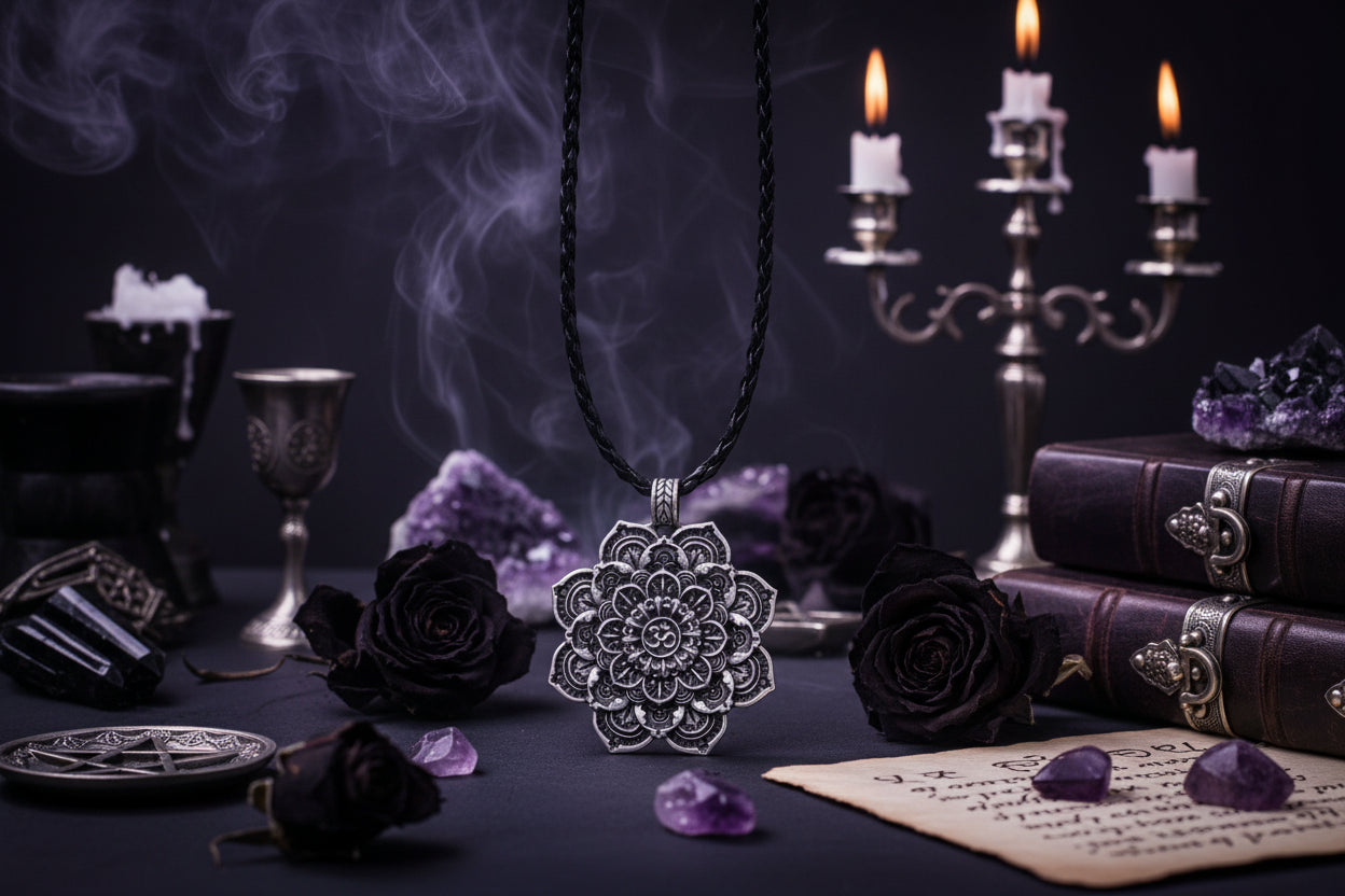 Tibetan Mandala Necklace - Sorceress Sanctuary default