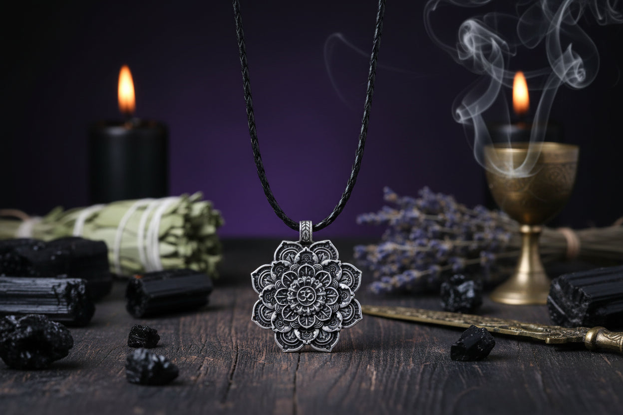 Tibetan Mandala Necklace - Sorceress Sanctuary default