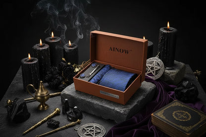 Tie Box Set - Sorceress Sanctuary Light Blue-Dark Blue-Checkered-Brown-Red
