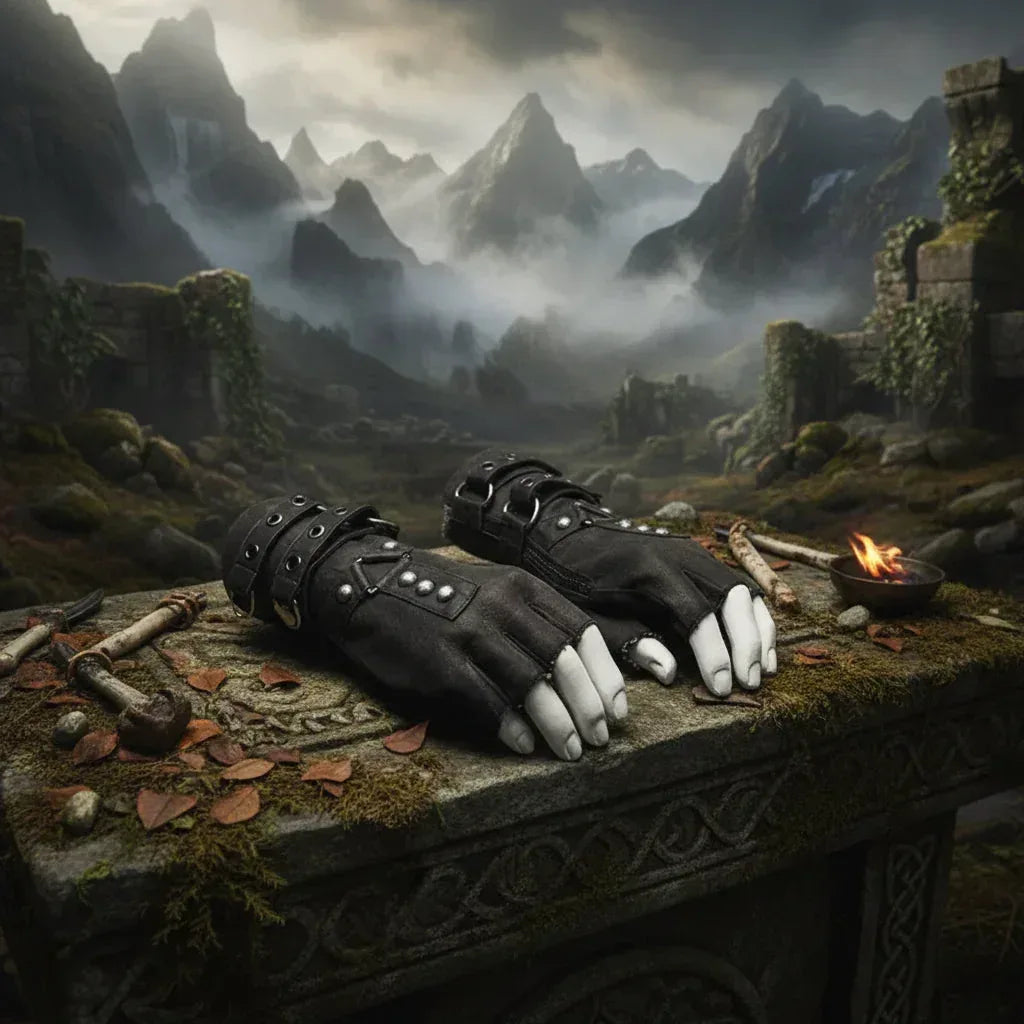 Traditional Arm Guards - Sorceress Sanctuary Black-Brown-Grey