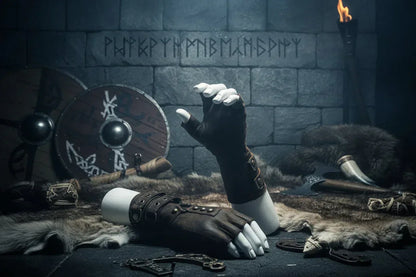 Traditional Arm Guards - Sorceress Sanctuary Black-Brown-Grey