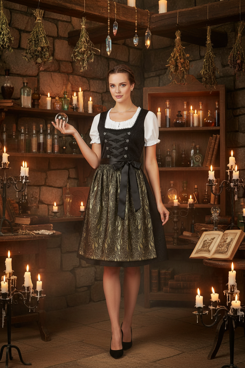 Traditional Medieval Dress - Sorceress Sanctuary White / XS-White / S-White / M-White / L-White / XL