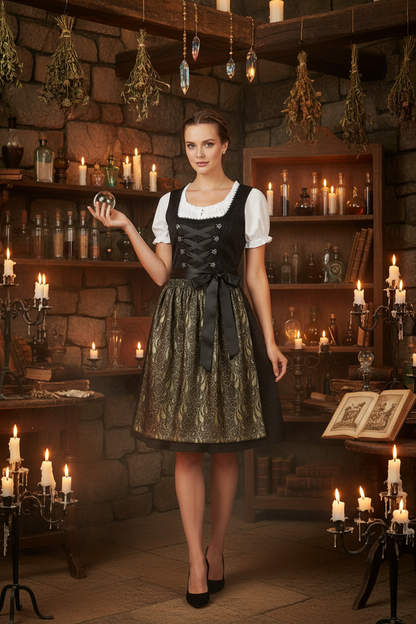 Traditional Medieval Dress - Sorceress Sanctuary White / XS-White / S-White / M-White / L-White / XL