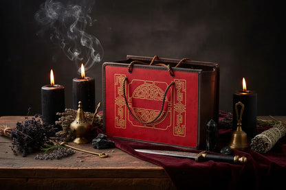 Traditional Tea Set - Sorceress Sanctuary Blue-Yellow-Green-Red-White