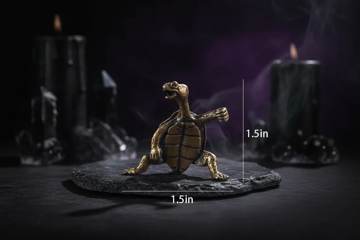 Turtle Incense Holder - Sorceress Sanctuary Red-Green