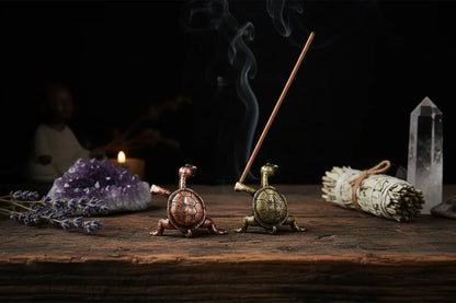 Turtle Incense Holder - Sorceress Sanctuary Red-Green