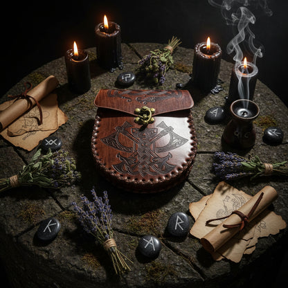 Viking Style Vintage Belt Coin Fanny Pack (One Piece) Sorceress Sanctuary
