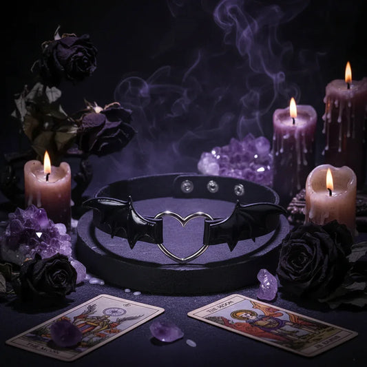 Vampire Choker - Sorceress Sanctuary Black-Necklace-Black-Bracelet-Pink-Necklace-Pink-Bracelet